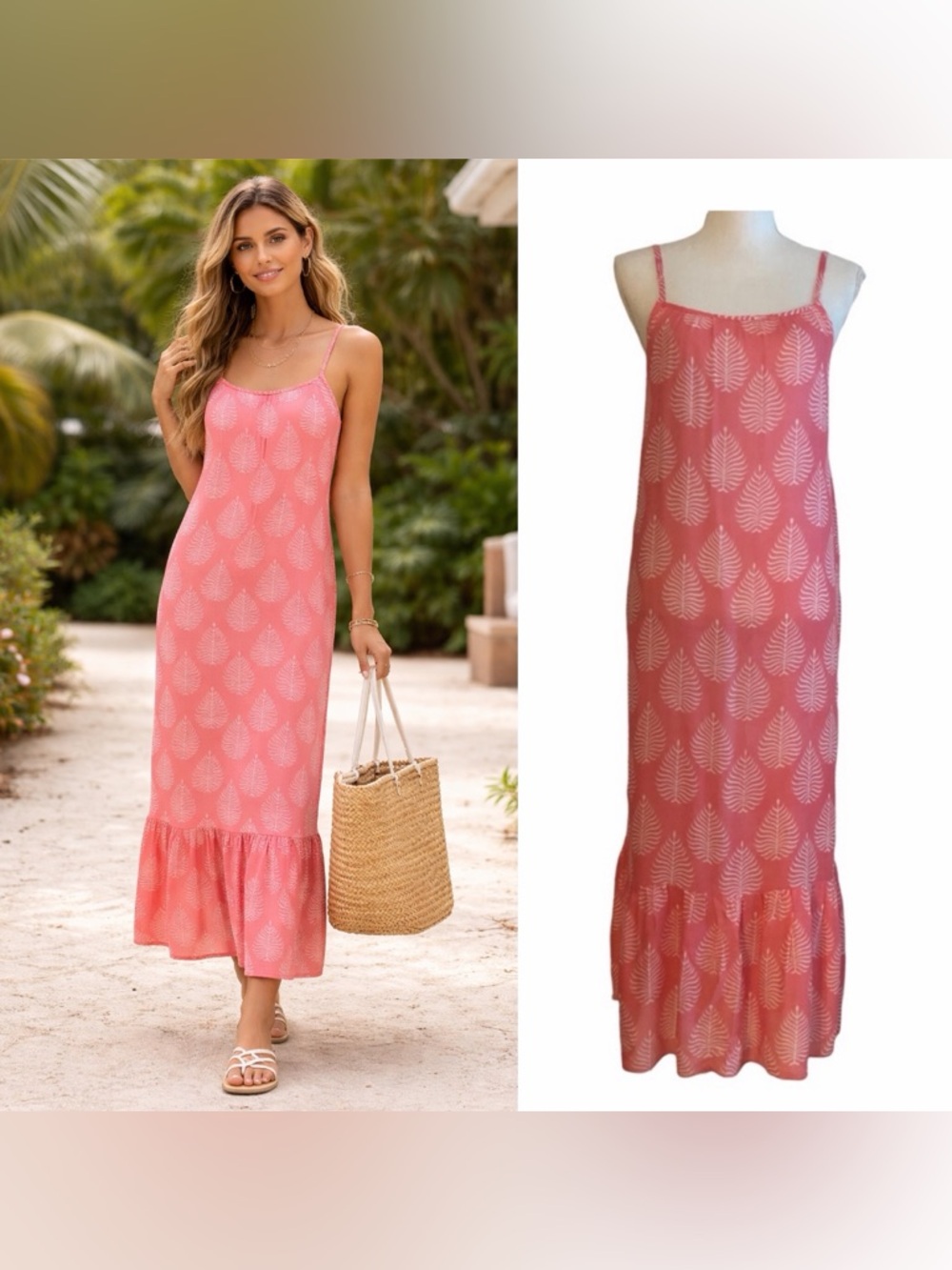 NWT HAT ATTACK Villa Beach Dress, Pink
